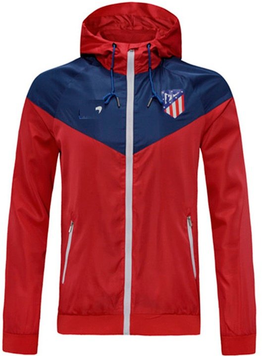 Jaqueta corta vento Atletico de Madrid 2020 2021 Azul e vermelha